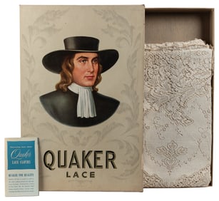 Quaker Lace Cloth in Original Box. Philadelphia, PA: Quaker...