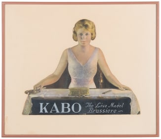 Kabo Corset Advertisement. Circa 1930s. Color die cut adver...
