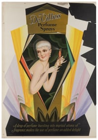 DeVilbiss Perfume Sprays Advertising Sign. Milwaukee & Chic...