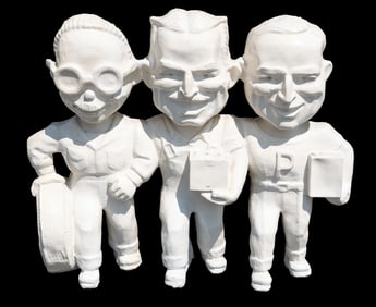 Pep Boys “Manny, Moe & Jack” Fiberglass Figural Sign. 1950s...