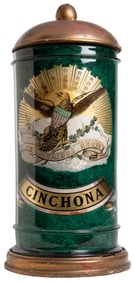 Apothecary Cinchona Display Jar with Great Seal Eagle. Circ...