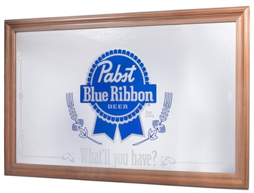 Pair of Beer Advertising Mirrors. Including Lone Star Beer ...