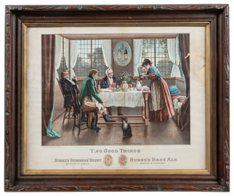 E & J Burke “Two Good Things” Beer Advertisement. Boston, M...