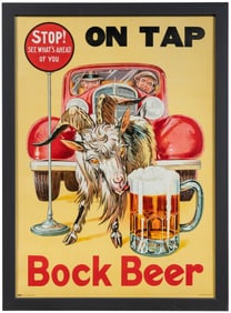 Stop See What’s Ahead of You / On Tap / Bock Beer Advertise...