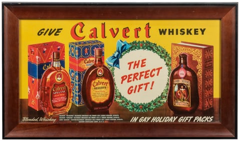 Three Whiskey Advertising Items. Including Early Times plas...