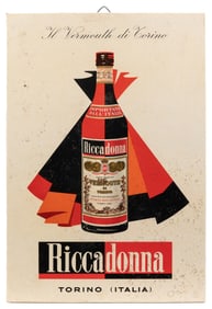 Group of Six Alcohol Advertising Signs. Including oval “Biè...