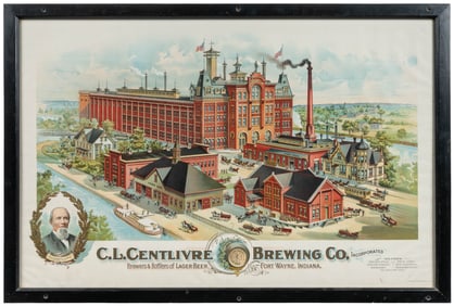 C.L. Centlivre Brewing Co, Incorporated / Brewers & Bottlers of Lager Beer, Fort Wayne, Indiana