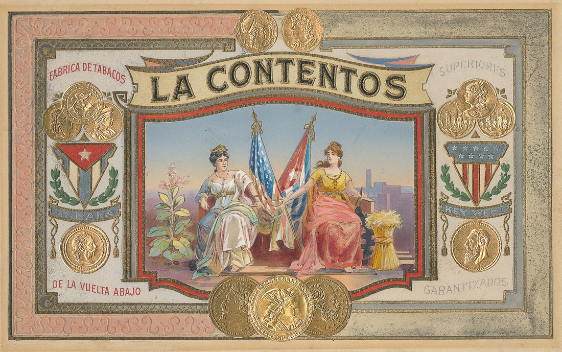 Pasbach-Voice Lithographing “La Contentos” Original Cigar L... (1 of 3)