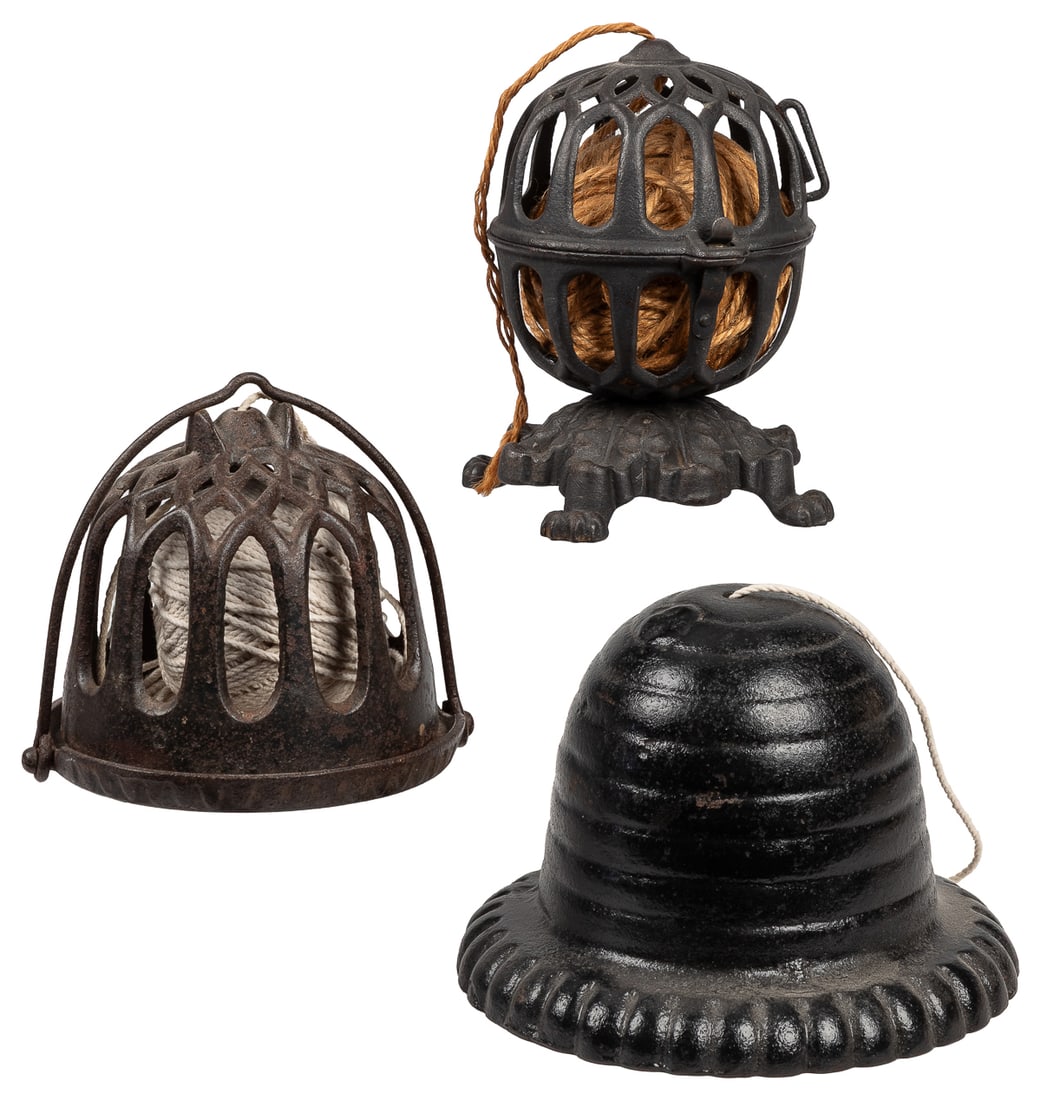 Three Country Store Cast Iron String Holders. All cast iron... (1 of 1)
