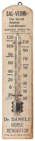 Dr. Daniels’ Horse Renovator Advertising Thermometer. Cinci...