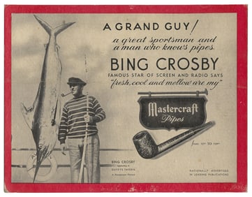 Pair of Cardboard Advertising Signs. Circa mid-20th century...
