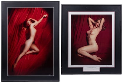 KELLEY, Tom (1914 – 1984). Two Marilyn Monroe pinup prints....