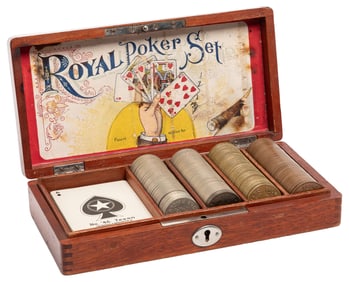Royal Poker Set. Detroit: Brown Brothers, ca. 1900. Brown B...