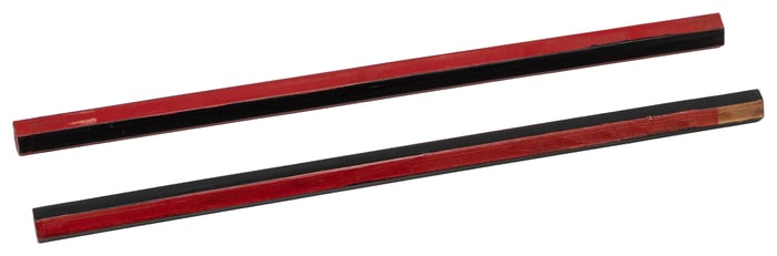 Red and Black Rolling Pencils. Set of two pencils, one of w...