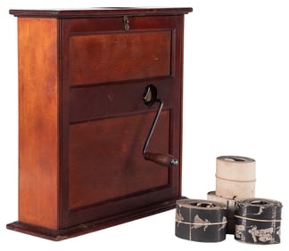 Parlor Kinetoscope. Circa 1897. Early optical viewer, inven...