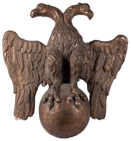 Plaster Double-Headed Eagle. Circa early/mid-20th century. ...