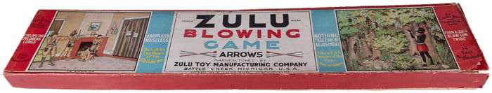Zulu Blowing Game. Battle Creek, MI: Zulu Toy Mfg Co., 1924...