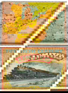 [RAILROADIANA]. Two Antique Parker Brothers Railroad Board ...: [RAILROADIANA]. Two Antique Parker Brothers Railroad Board Games. Including: Twentieth Century Limited: A Railroad Game. Salem: Parker Brothers, ca. 1900s. Boxed board game with color lithograph railr