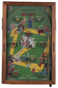 Two Bagatelle Games. Including Poosh-M-Up Jr. “4-In-1,” bas...