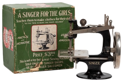Singer Sewing Machine “A Singer for the Girls.” Small girl’...