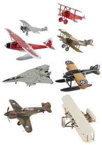 Eight Hallmark and Other Model Airplanes. Circa 1999-2002. ...