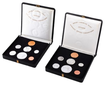 Royal Canadian Mint Centennial Proof Sets (2). 1967. Both i...