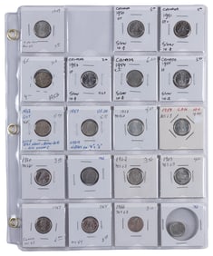 Canadian Coin Collection (136). Antique to modern coins (13...