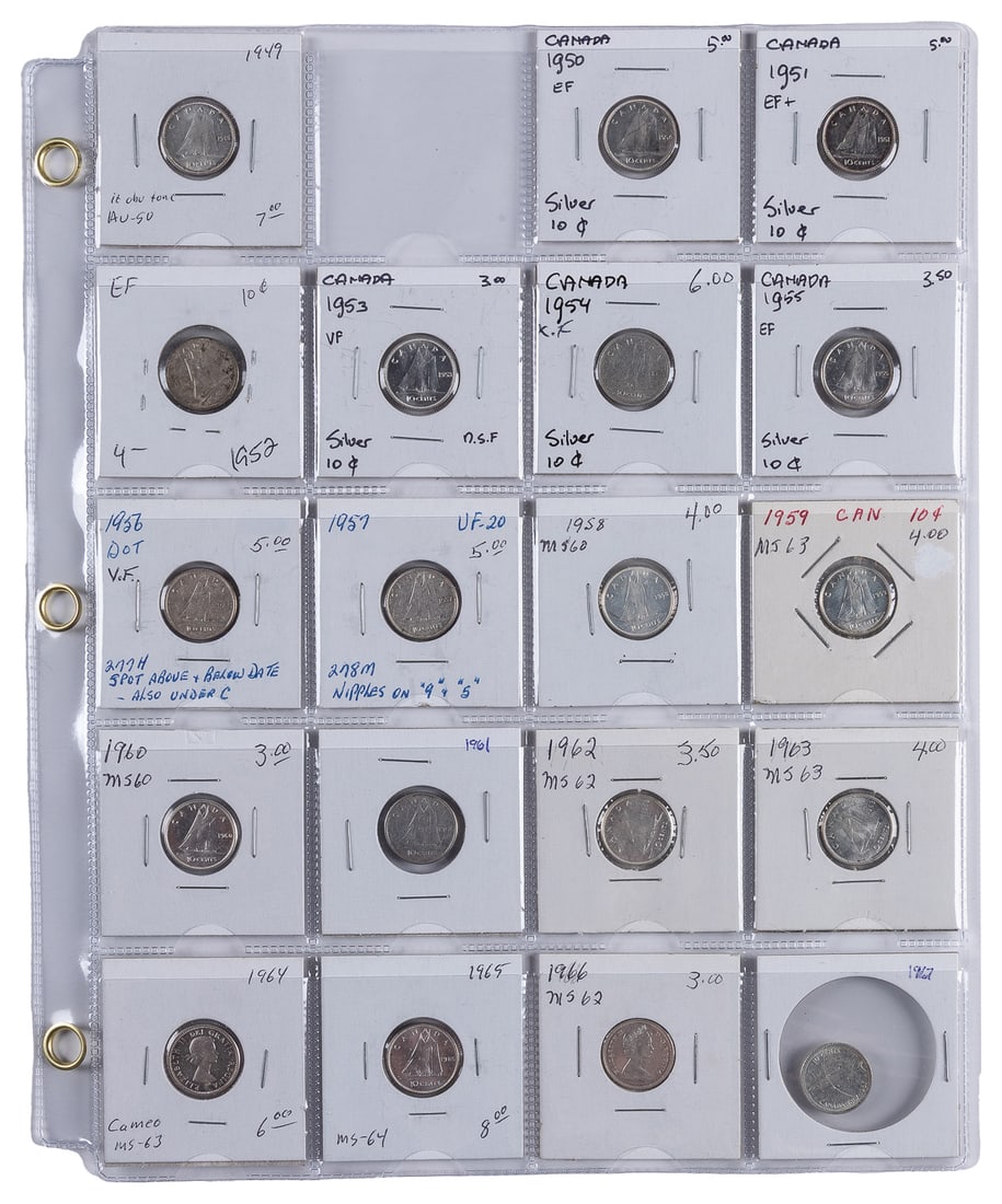 Canadian Coin Collection (136). Antique to modern coins (13... (1 of 12)