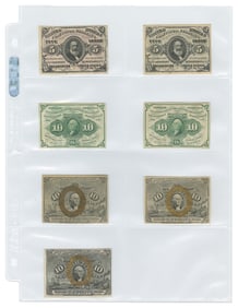 United States Fractional Currency Collection.