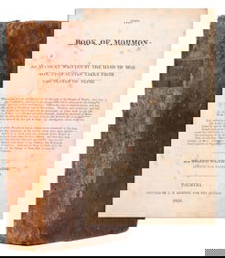 [MORMONS]. SMITH, Joseph (1804-1844). The Book of Mormon: A...