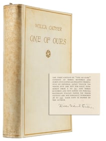 CATHER, Willa (1873-1947). One of Ours. New York: Alfred A....