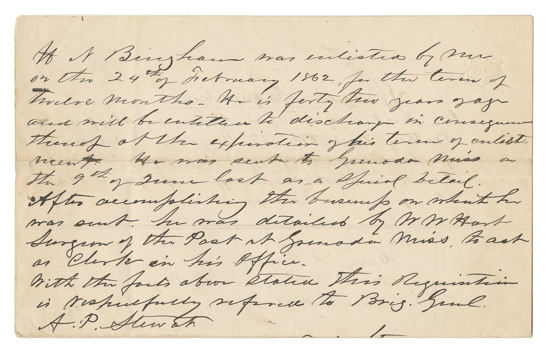 [CONFEDERACY]. Manuscript Document Signed by Confederate Ge... (1 of 3)