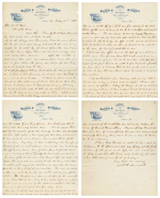 FORREST, Nathan Bedford (1821-1877). Autograph Letter Signe...