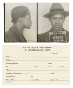 MALCOLM X (née LITTLE, Malcolm (1925-1965)). Original Mugsh...