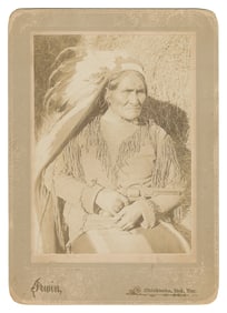 [PHOTOGRAPHY]. [GERONIMO (1829-1909), subject]. Cabinet Car...