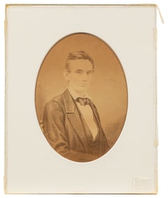 [PHOTOGRAPHY]. [LINCOLN, Abraham (1809-1865), subject]. [FA...