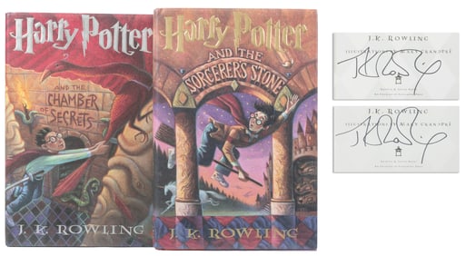 ROWLING, J. K. (b. 1965). Pair of Signed American Editions ...