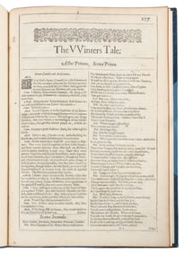 [SHAKESPEARE, William (1564-1616). “The Winter’s Tale;” Ext...