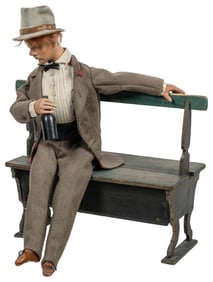 [AUTOMATON]. The Drunkard. Paris: Vichy, ca. 1900. Musical ...
