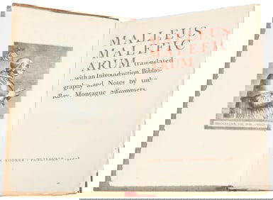 SPRENGER and KRAMER; SUMMERS, Montague (translator). Malleu...