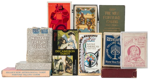 [PLAYING CARDS]. Sixteen Fortune-Telling and Tarot Decks of...
