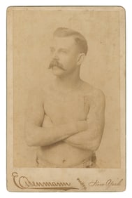 [TATTOO]. Cabinet photo of Frank Howard. New York: Charles ...