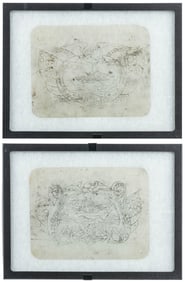 Two large naval tattoo acetate sheets. American, ca. 1980s-...