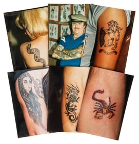 [TATTOOS]. Archive of tattoo photographs. Circa 1990s-2000s...