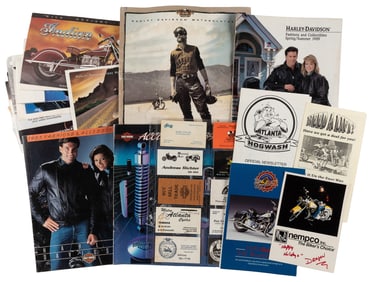 [MOTORCYCLE EPHEMERA]. Group of Modern Motorcycle Ephemera,...