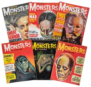 Famous Monsters of Filmland. Group of 15 issues. Santa Rosa...
