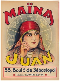 HARFORD. Maïna Juan. Paris, ca. 1930s. Stone color lithogra...