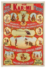 The Great Kar-Mi Troupe. Newport, Ky.: Donaldson Litho, 190...