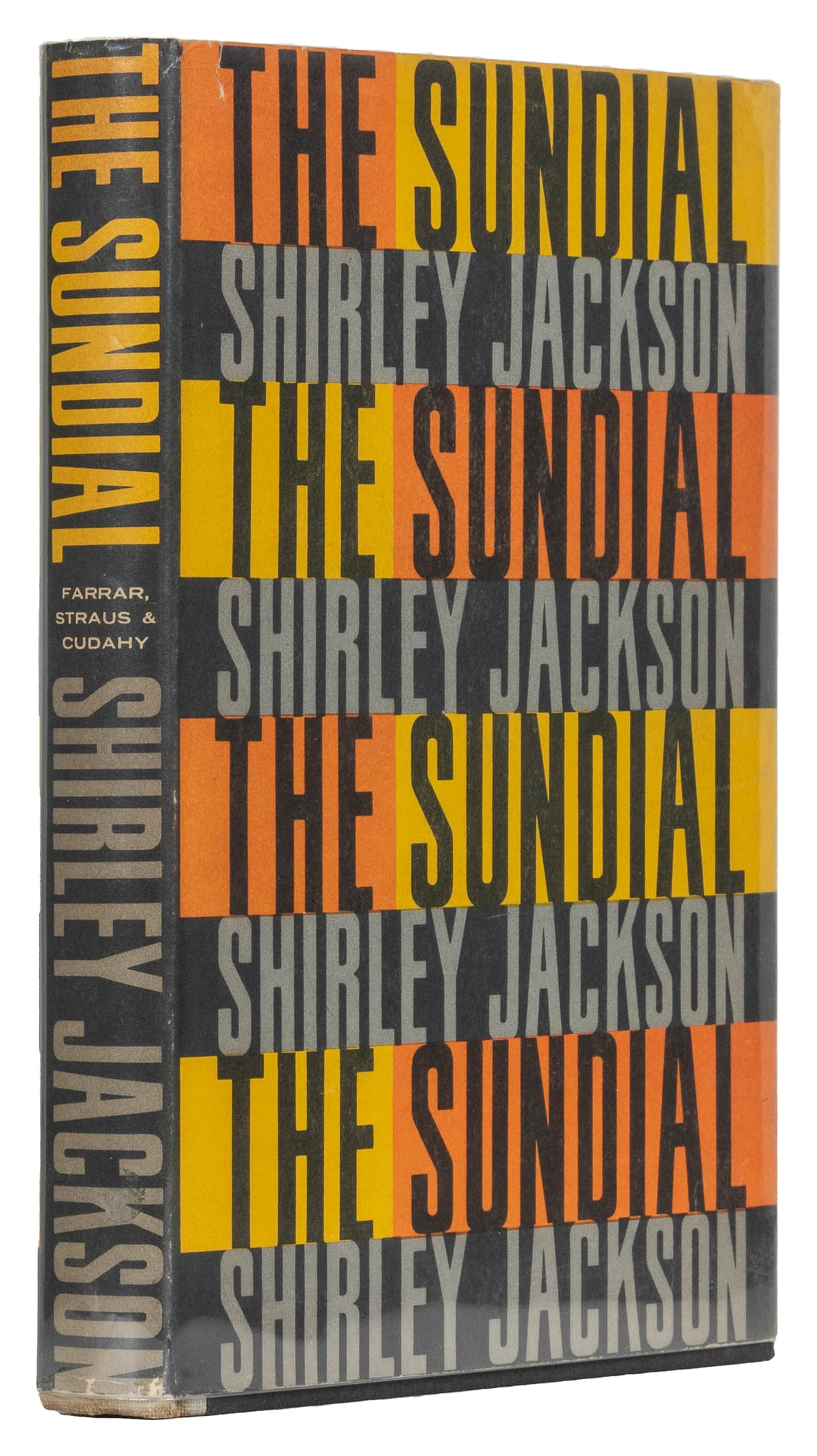 JACKSON, Shirley (1916-1965). The Sundial. New York: Farrar...: JACKSON, Shirley (1916-1965). The Sundial. New York: Farrar, Straus and Company, [1958]. 8vo. 245, [3, blank] pp. Publisher’s light gray cloth backstrip over black boards, spine lettered in blac