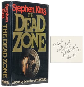 KING, Stephen (b. 1947). The Dead Zone. New York: The Vikin...